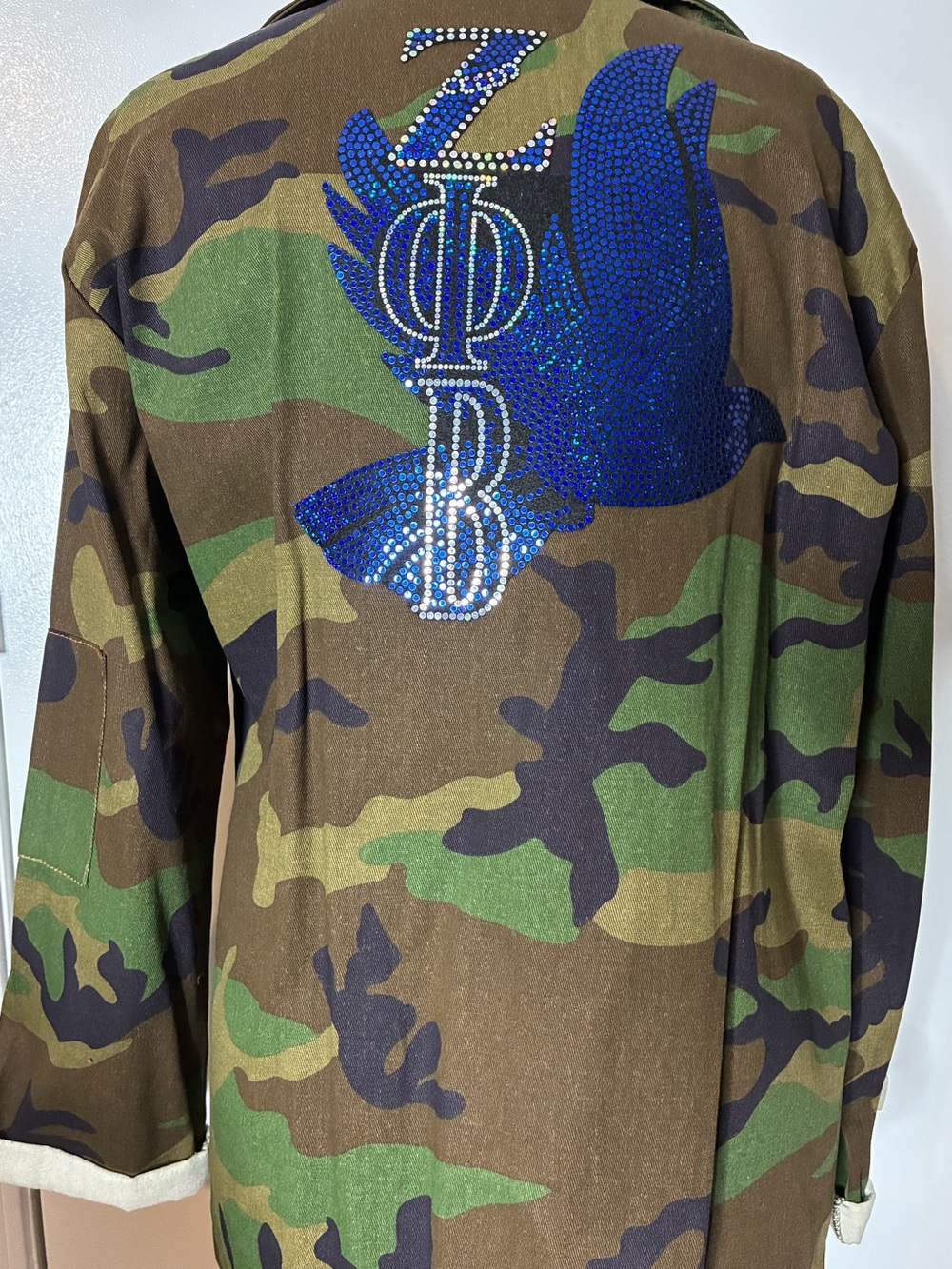 Zeta Phi Beta custom Camouflage jacket